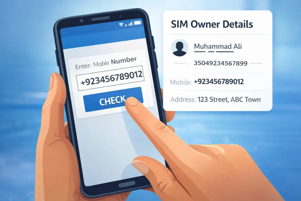 Check Sim Owner Details in Pakistan 2026 - Free CNIC & Number Check PTA Official